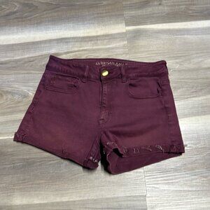 🏴 American Eagle Outfitters high rise Jean Shortie size 10
